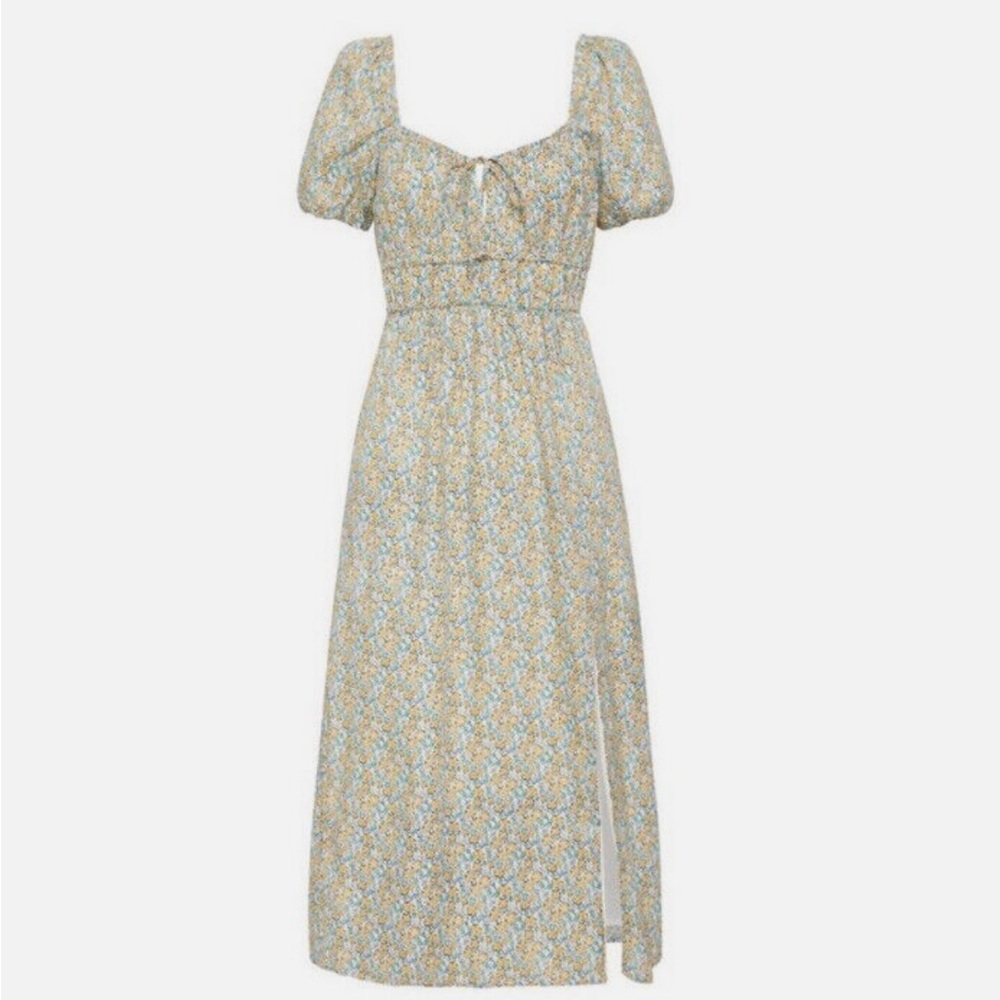 Faithfull The Brand Terina Linen Midi Dress - Floral